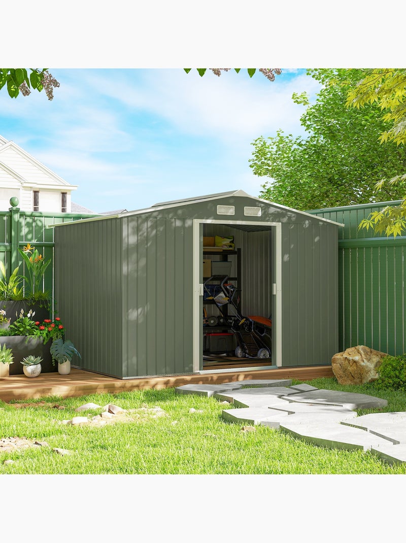 Abri de jardin 2 portes coulissantes Vert - Kiabi