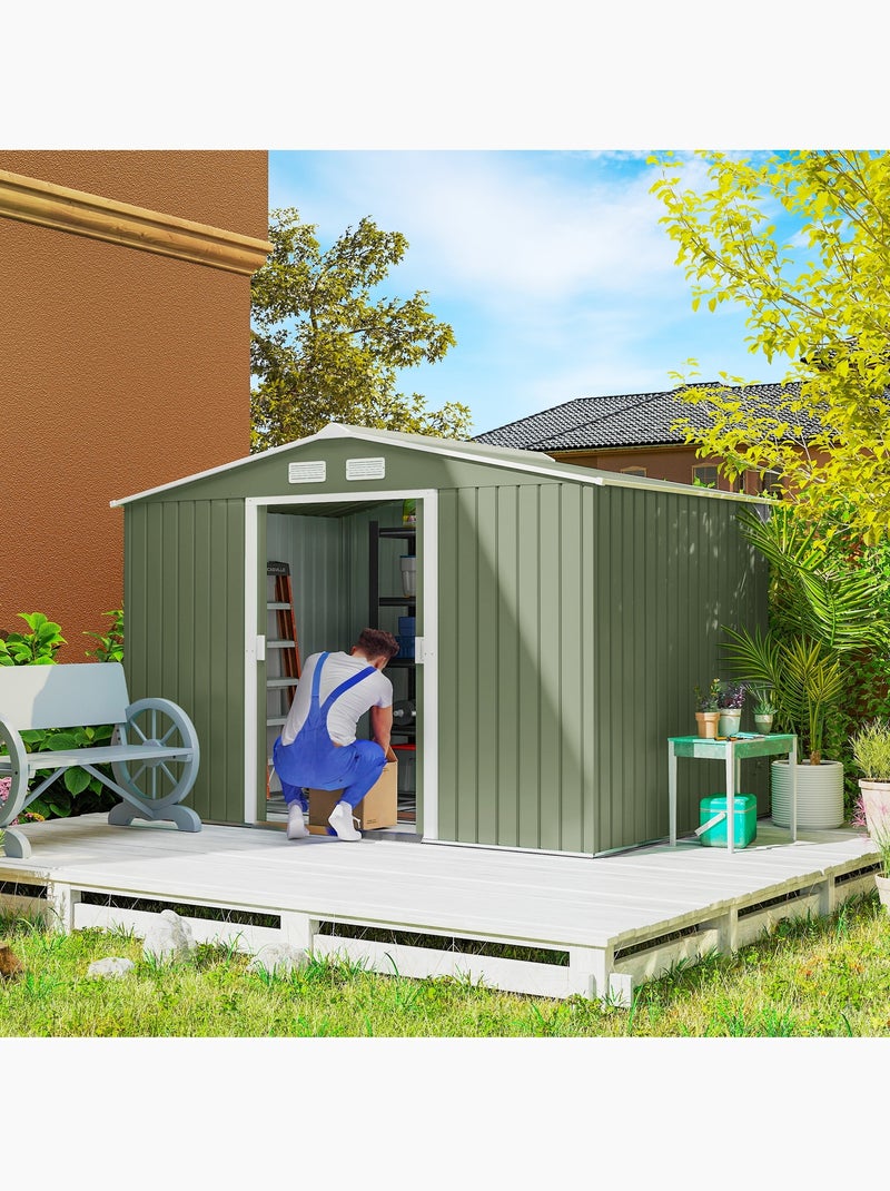 Abri de jardin 2 portes coulissantes Vert - Kiabi
