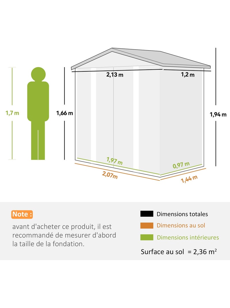 Abri de jardin Beige - Kiabi