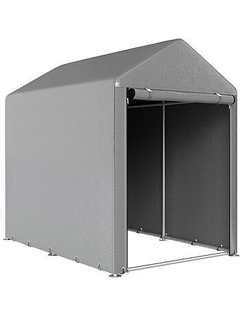 Abri de jardin extérieur résistance uv gris