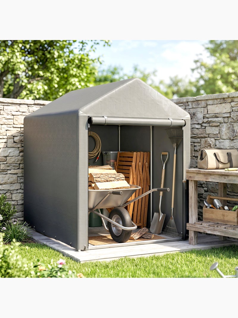 Abri de jardin extérieur résistance uv gris Gris - Kiabi