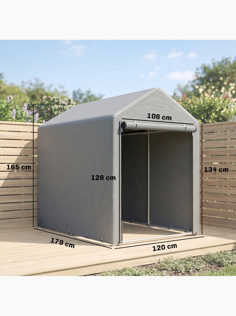 Abri de jardin extérieur résistance uv gris Gris - Kiabi