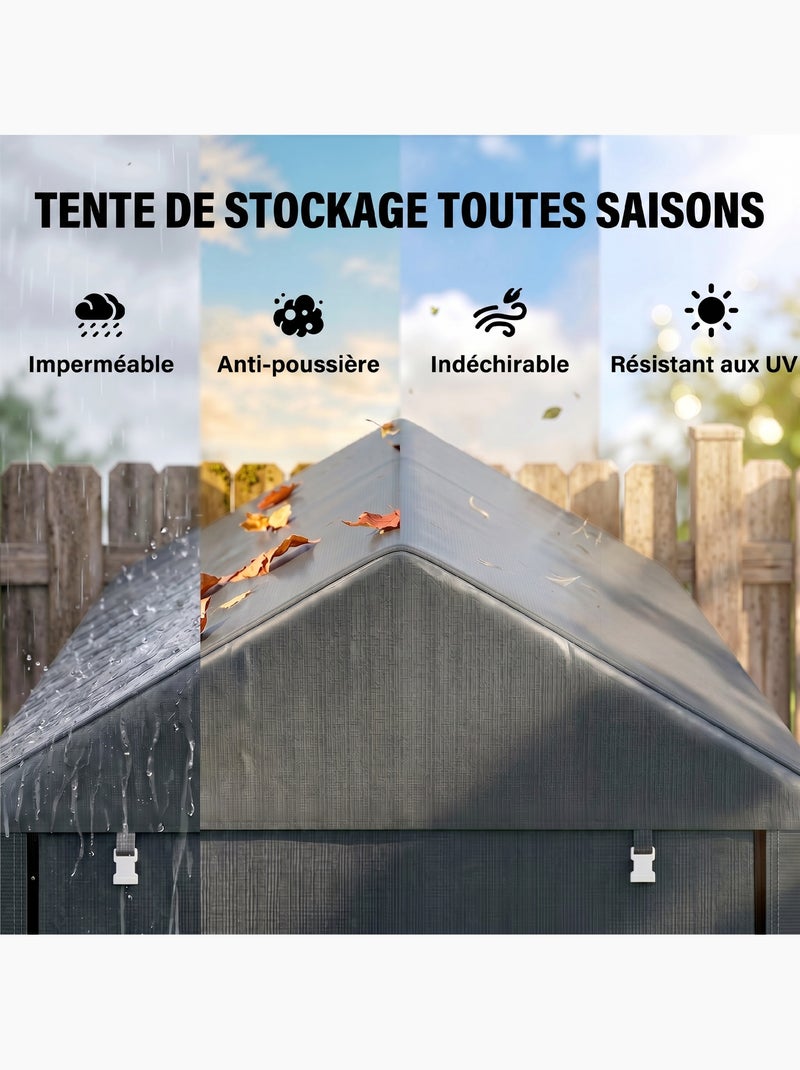 Abri de jardin extérieur résistance uv Gris - Kiabi