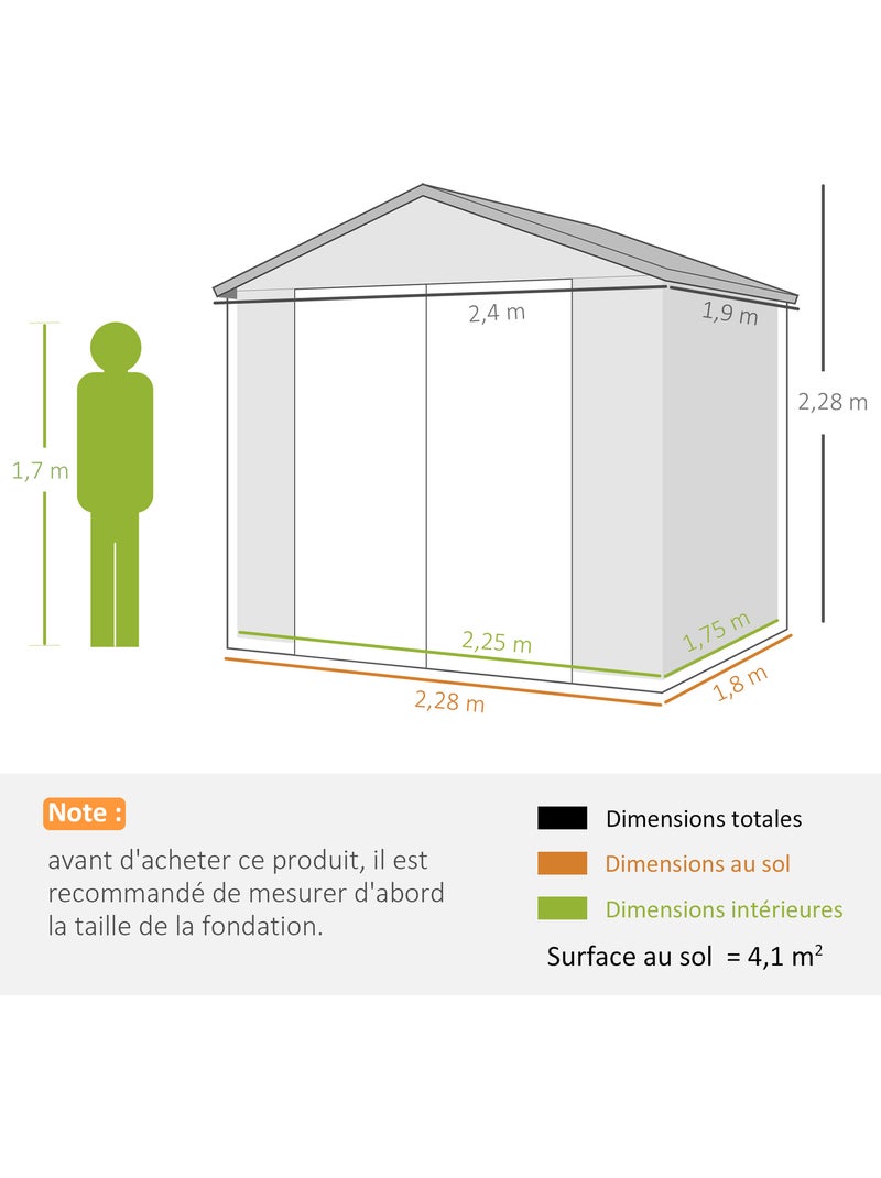 Abri de jardin Gris - Kiabi