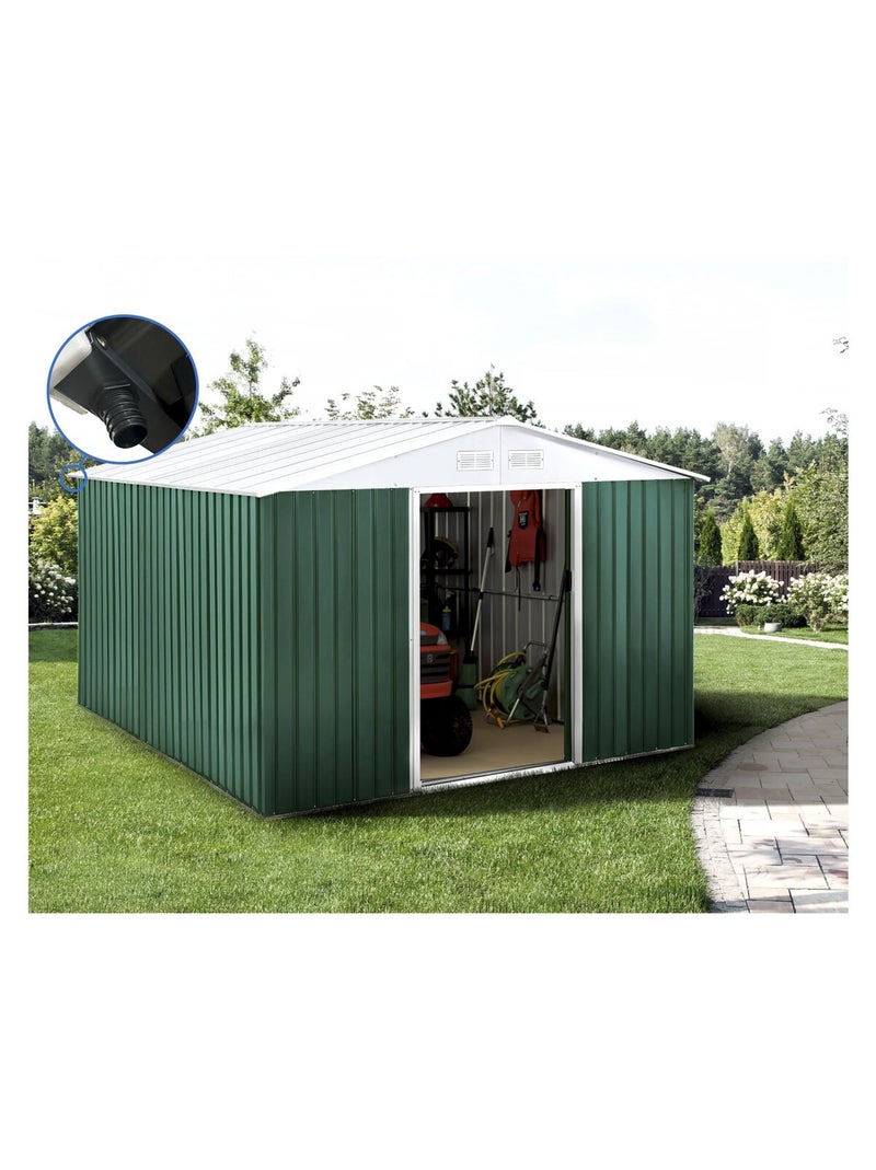 Abri de jardin métal - Vert - Kiabi
