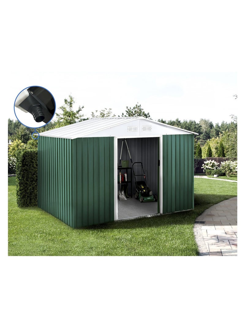 Abri de jardin métal - Vert - Kiabi