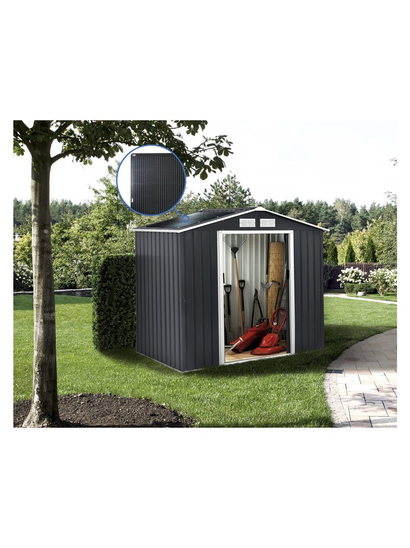 Abri de jardin métal- Gris - Kiabi