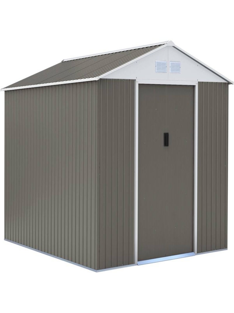 Abri de jardin métal "Dallas" - 12.99 m² - Taupe Taupe - Kiabi