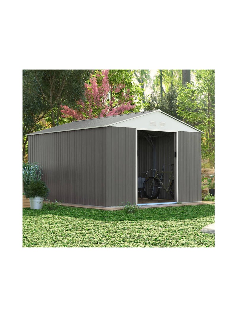 Abri de jardin métal Taupe - Kiabi