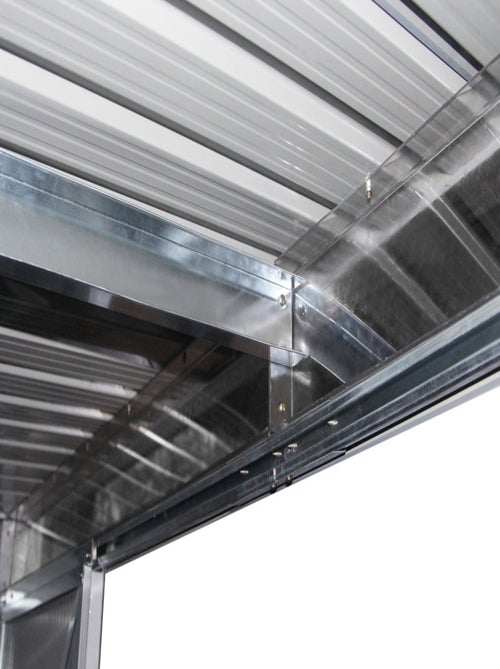 Abri de jardin métal toit plat - Kiabi