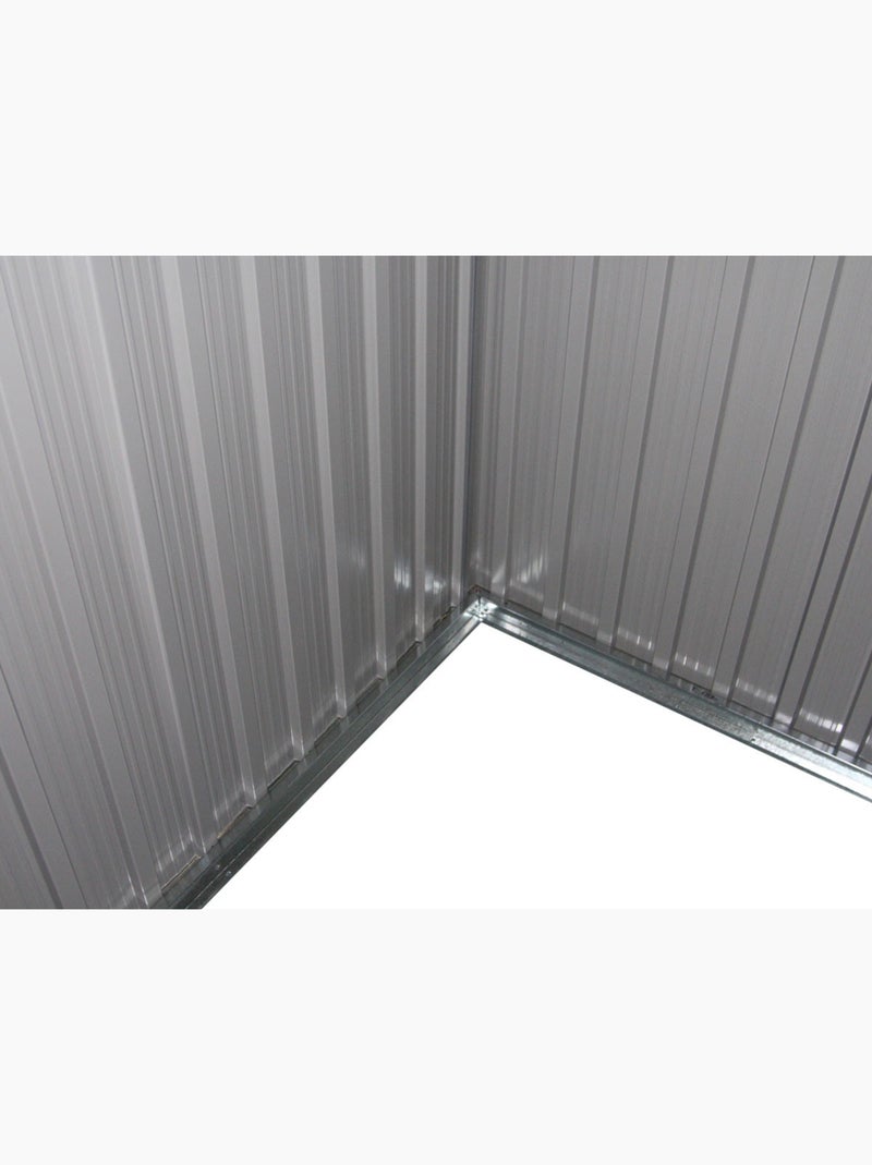 Abri de jardin métal toit plat Gris - Kiabi