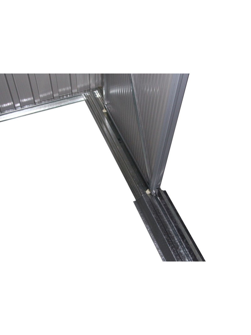 Abri de jardin métal toit plat Gris - Kiabi