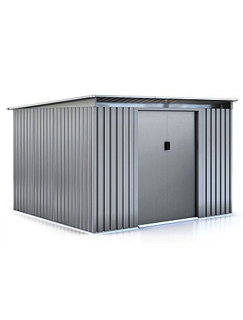 Abri de jardin métal toit plat