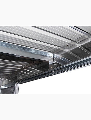 Abri de jardin métal toit plat