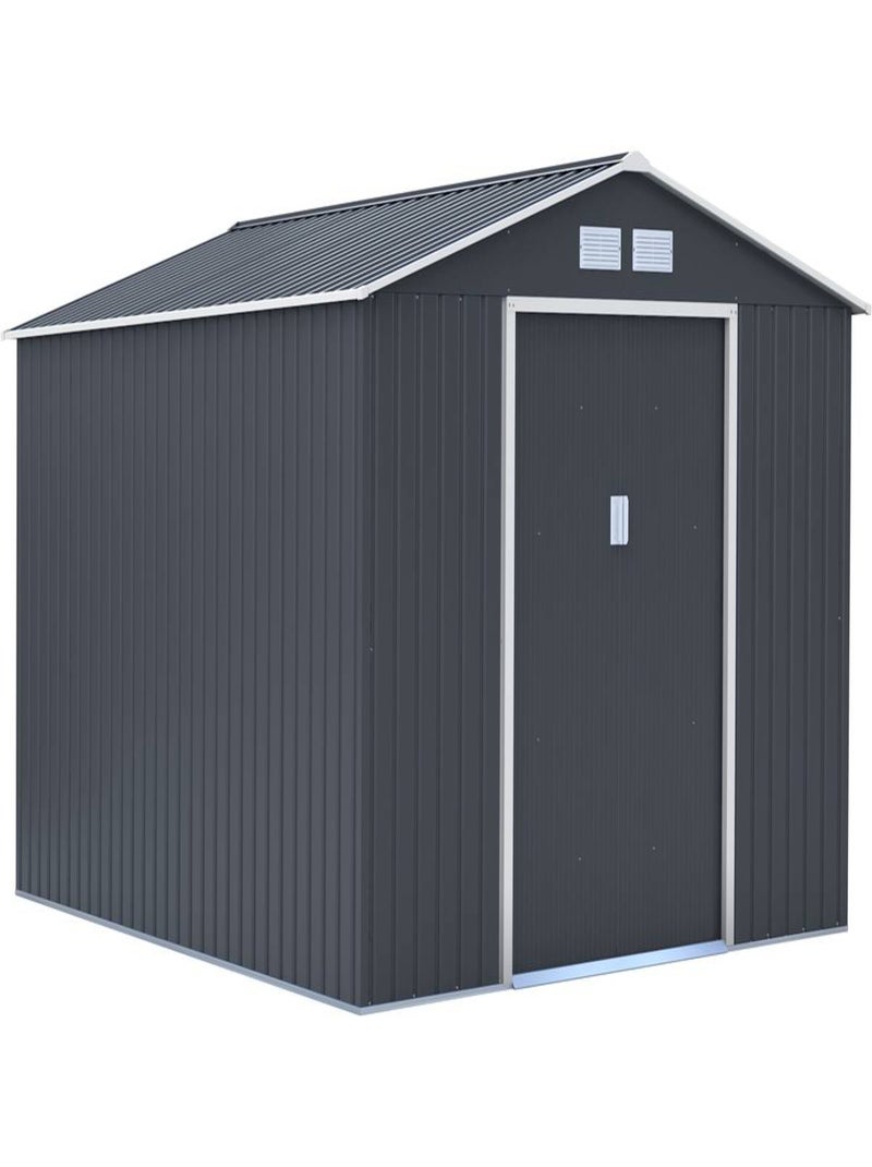 Abri de jardin métal "Vegas" - 12.98 m² - Gris Gris - Kiabi
