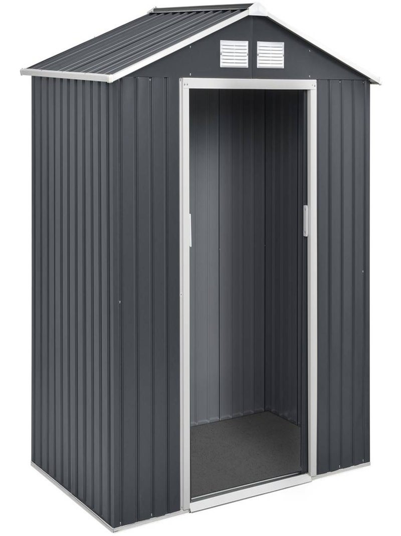Abri de jardin métal "Vegas" - 2,7 m² - Gris Gris - Kiabi