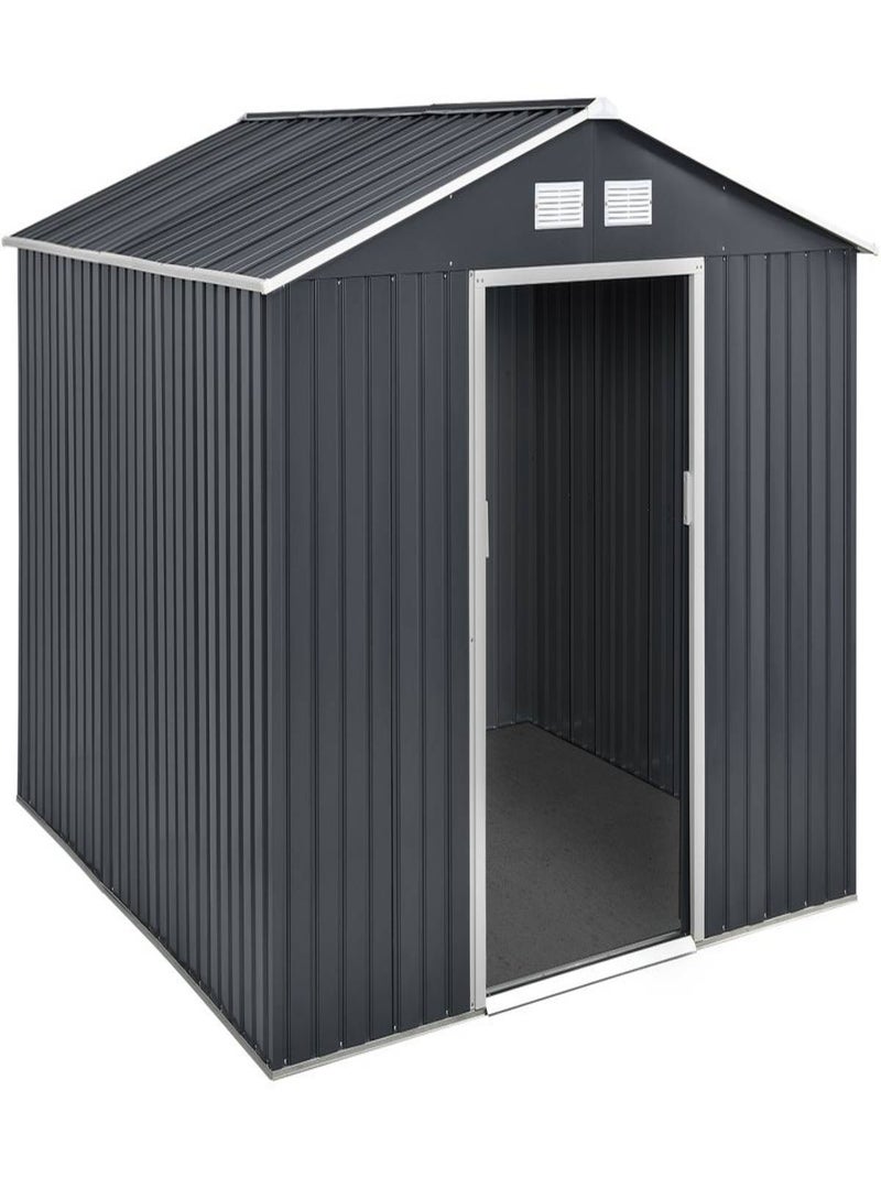 Abri de jardin métal "Vegas" - 7,06 m² - Gris Gris - Kiabi