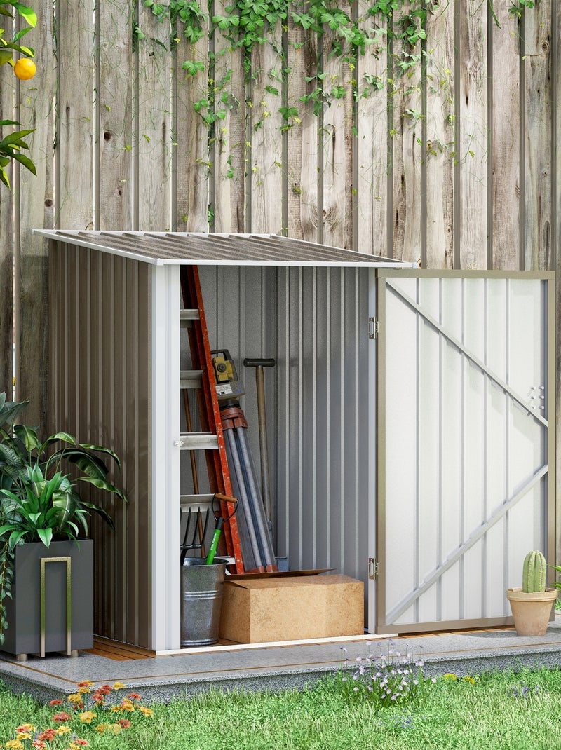 Abri de jardin porte verrouillable Marron - Kiabi