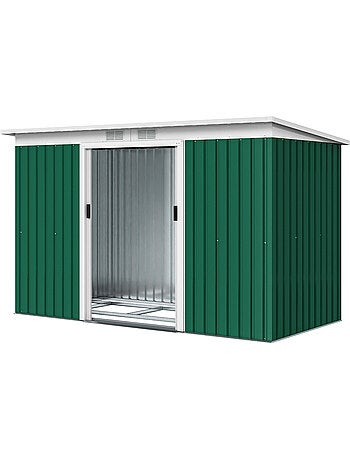 Abri de jardin portes verrouillables tôle