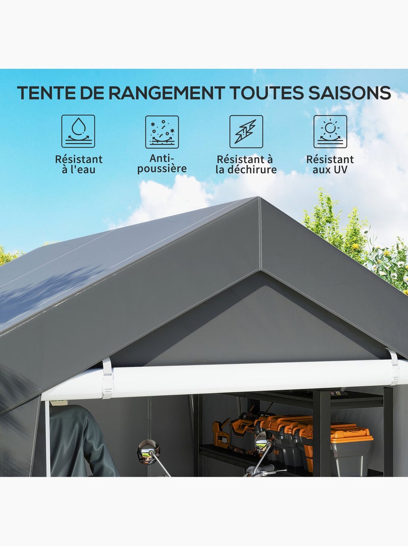 Abri de jardin rangement extérieur Gris - Kiabi