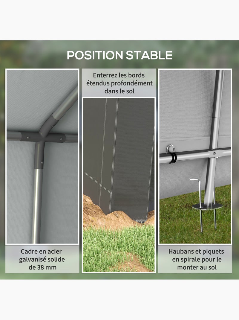 Abri de jardin rangement extérieur Gris - Kiabi