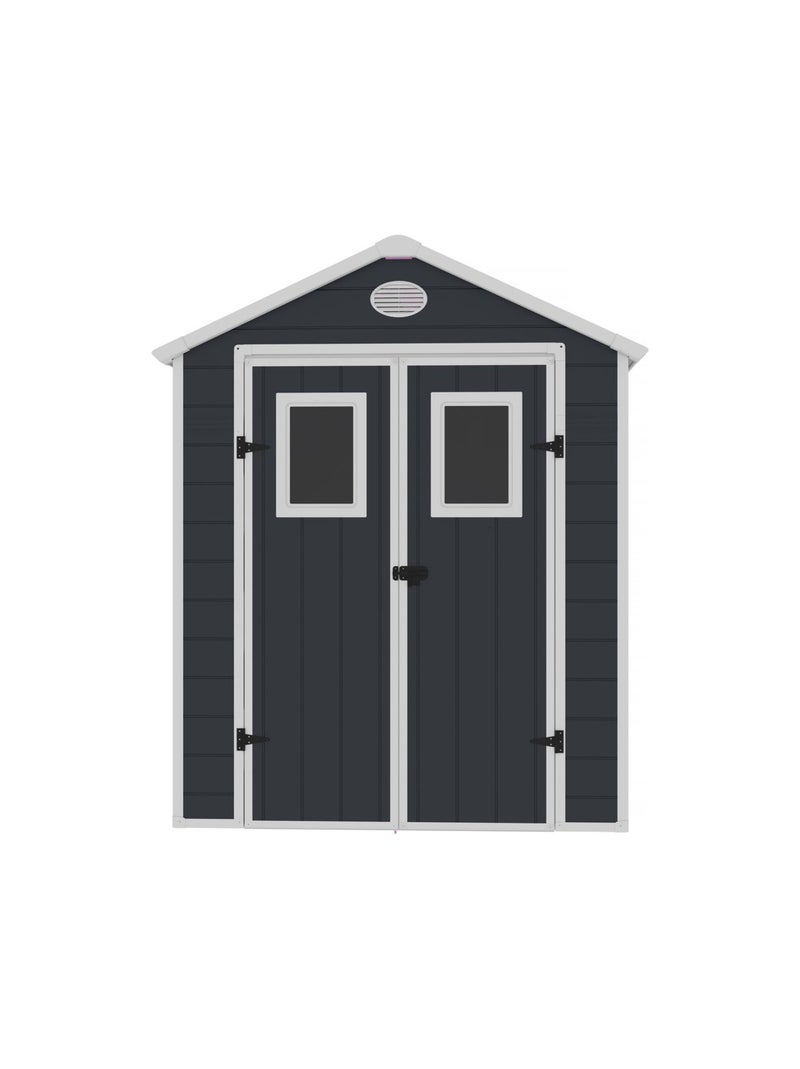 Abri de jardin résine gris anthracite - Kiabi
