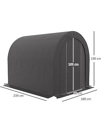 Abri de jardin tente rangement extérieur porte zippée