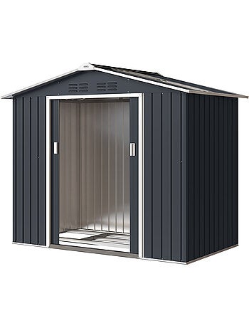 Abri de jardin tôle d'acier ondulée