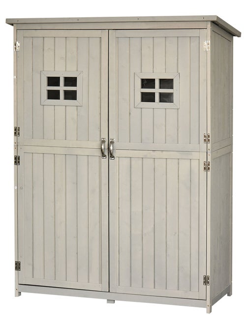 Abri jardin 128L x 50l x 164H cm bois massif sapin pré-huilé - Kiabi