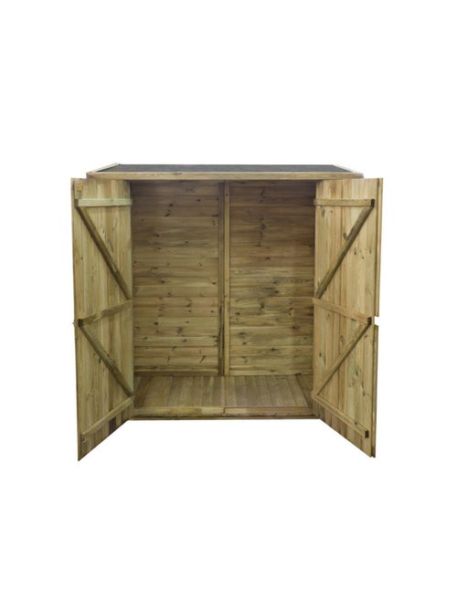 Abri jardin bois adossable - Kiabi