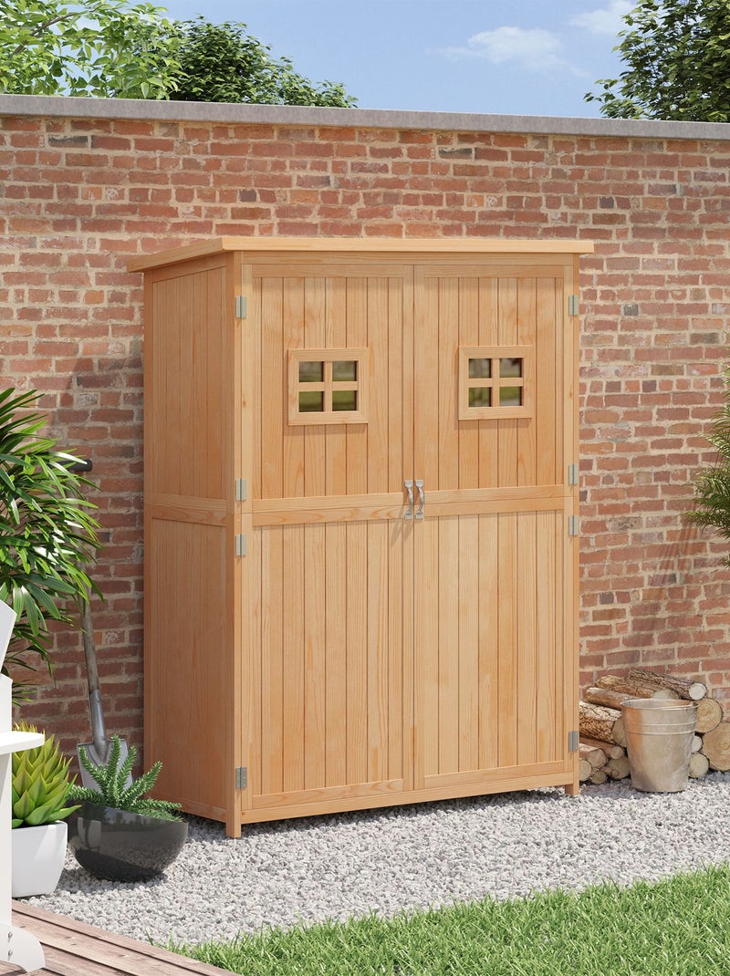 Abri jardin en bois massif Marron - Kiabi