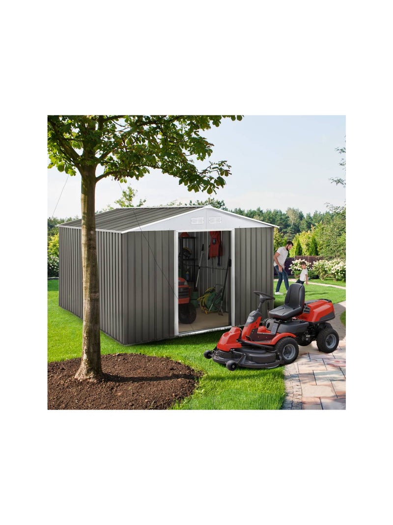 Abri jardin métal Taupe - Kiabi