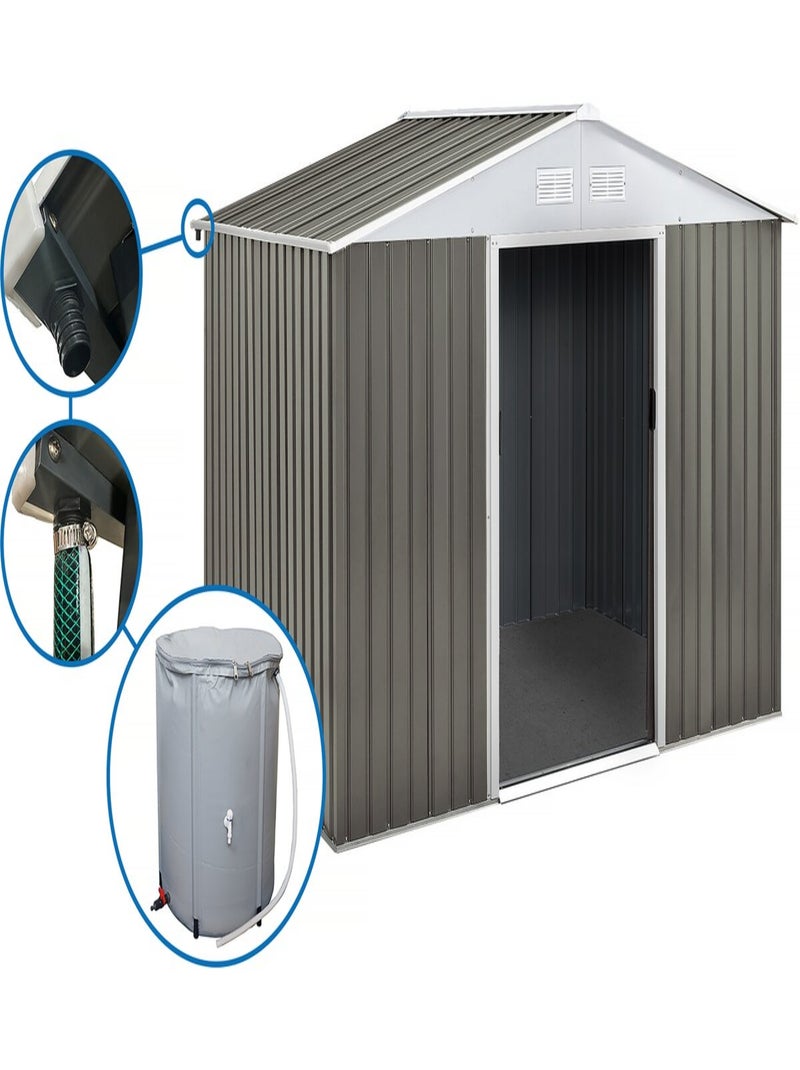 Abri jardin métal Taupe - Kiabi