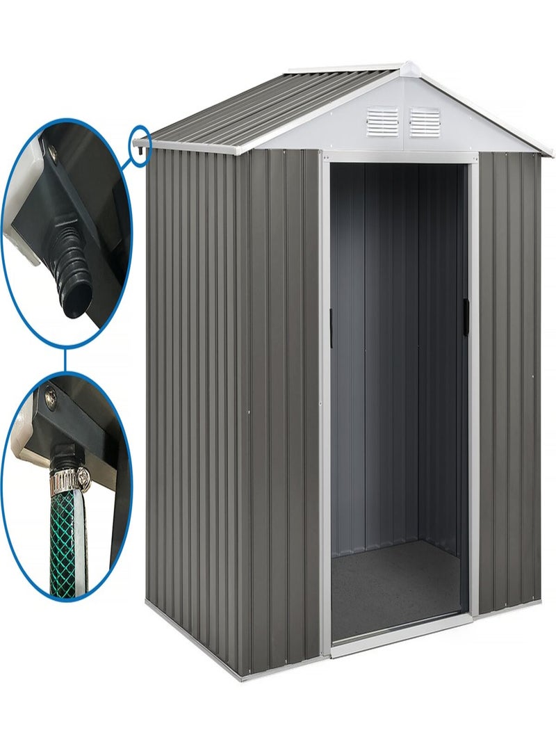 Abri jardin métal Taupe - Kiabi
