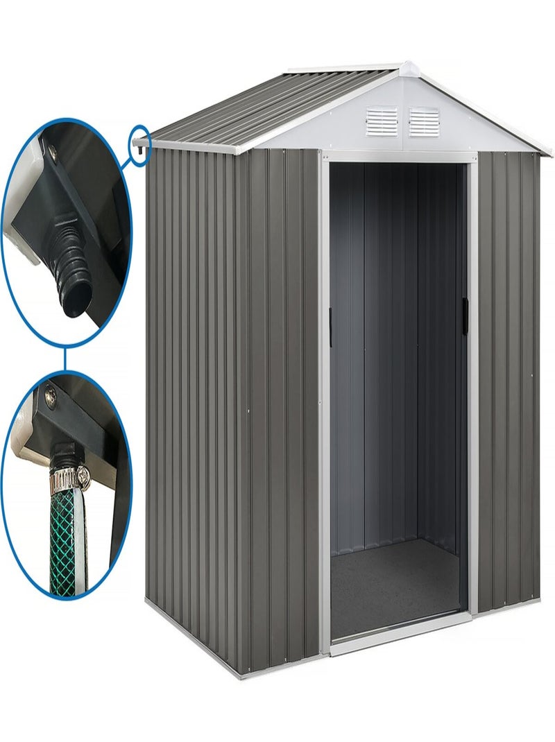 Abri jardin métal Taupe - Kiabi
