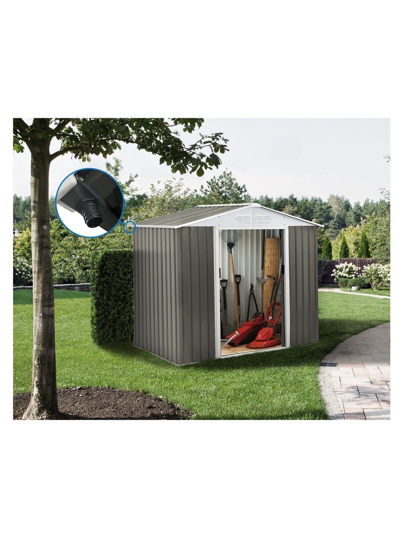 Abri jardin métal Taupe - Kiabi