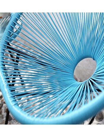 ACAPULCO - Ensemble de 2 fauteuils et table basse vert