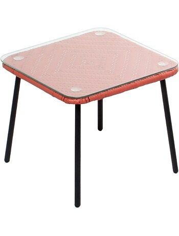 ACAPULCO Set de 2 fauteuils + table basse bleu