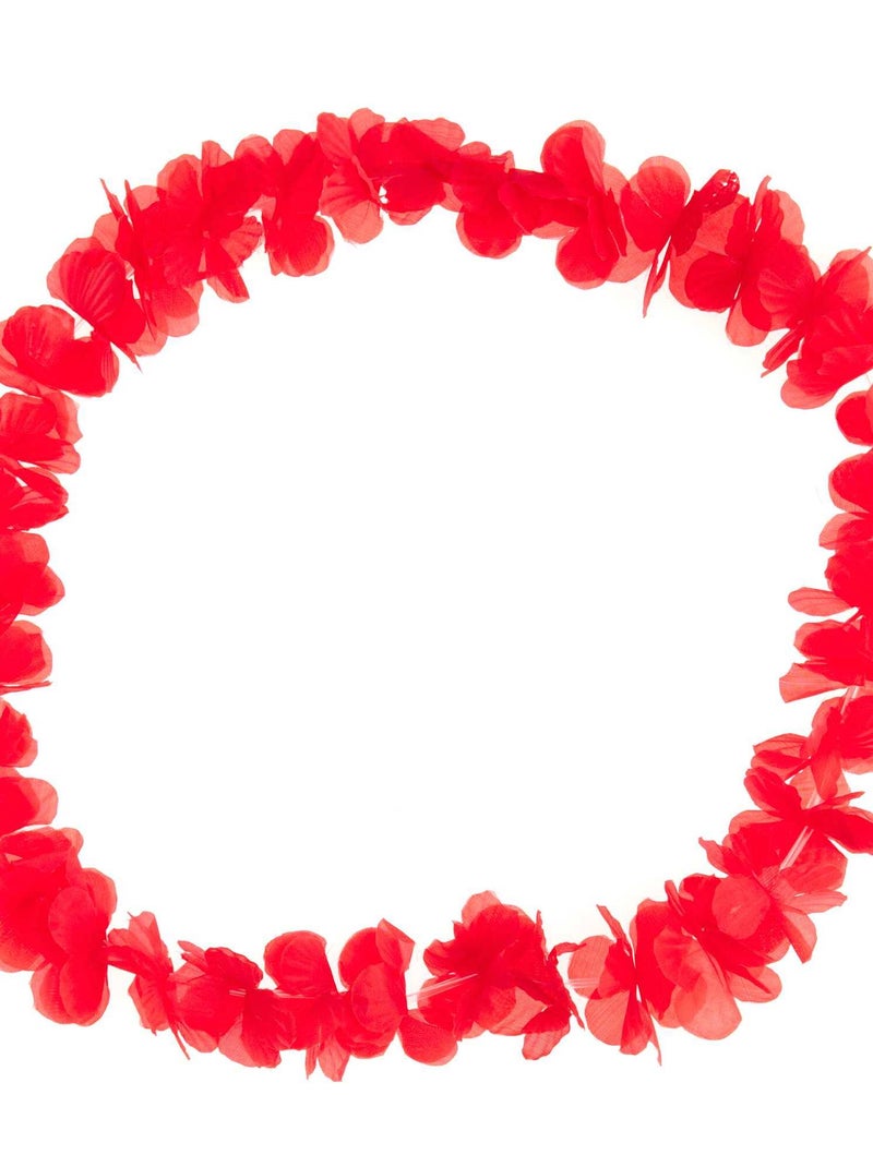 Accessoire collier hawaïen rouge - Kiabi