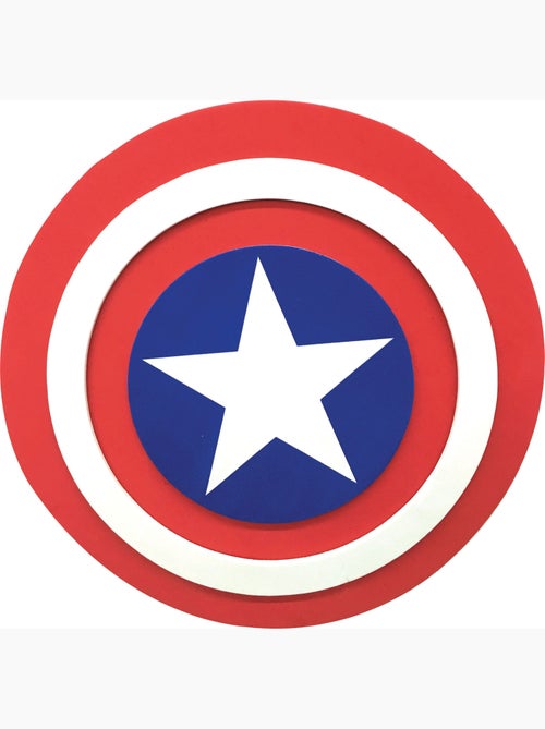 Accessoire de déguisement - Captain America – Bouclier en mousse 30 cm - Kiabi