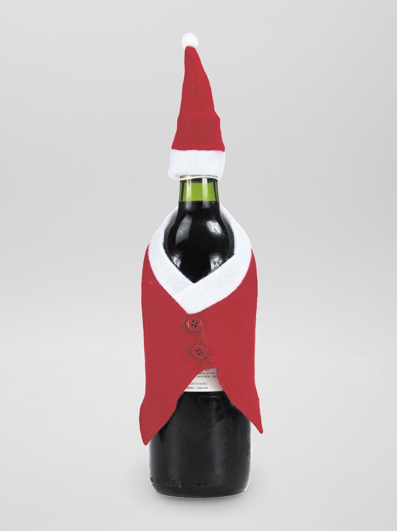 Accessoire de Noël pour bouteille rouge - Kiabi