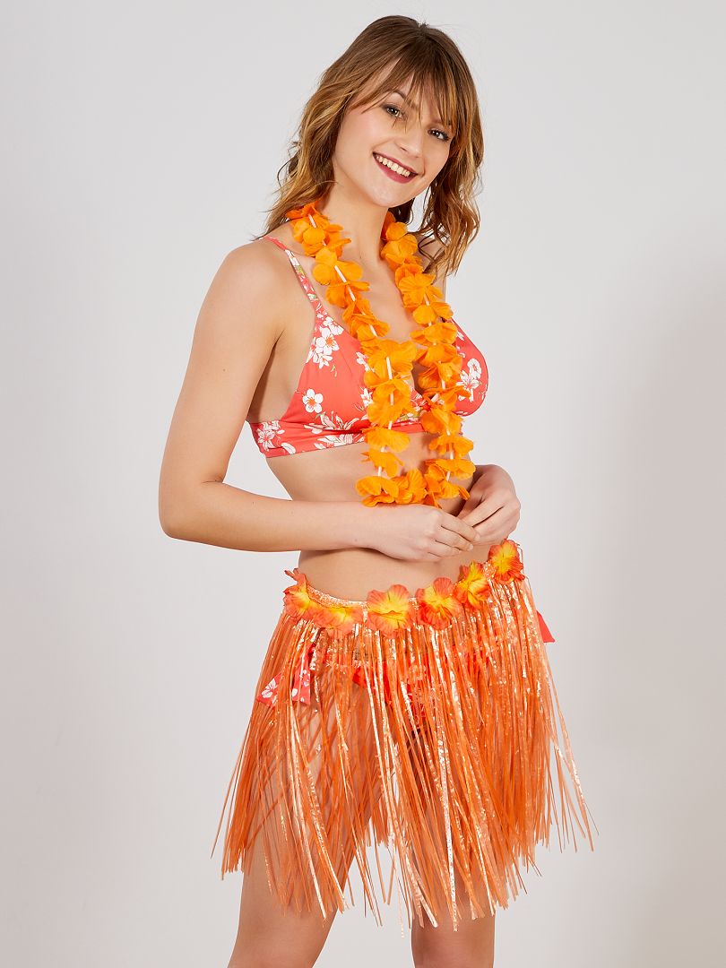 Accessoire jupe hawaïenne orange - Kiabi