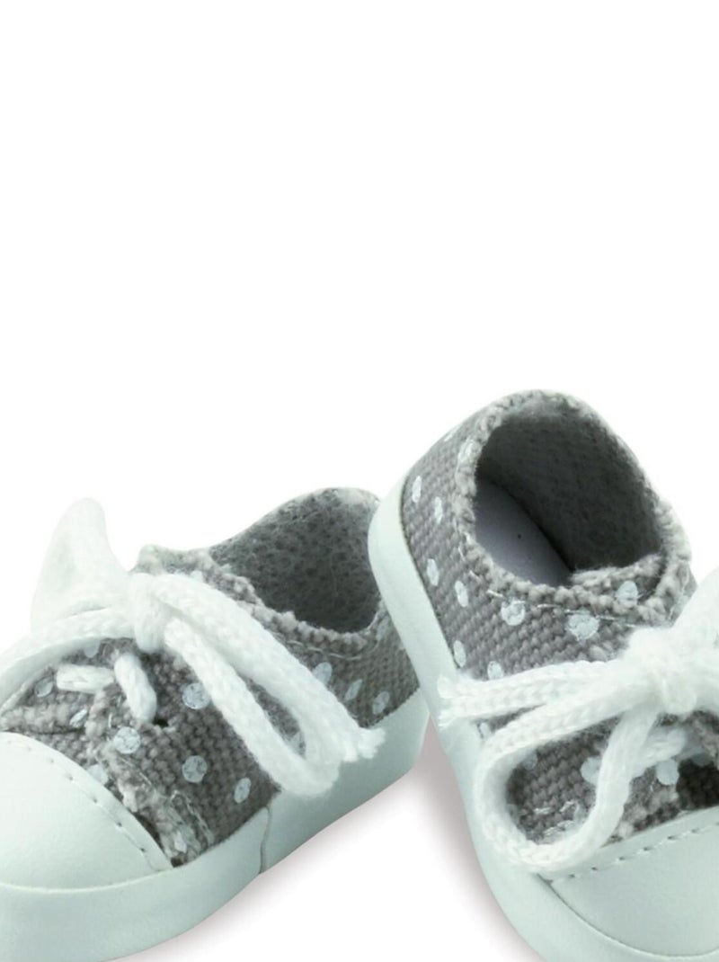 Accessoire pour poupée 34 cm Minouche : Chaussures en toile grise N/A - Kiabi