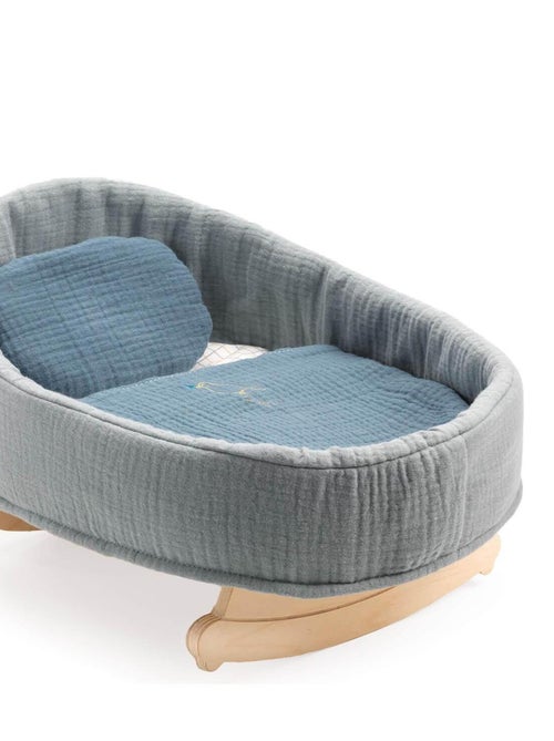 Accessoire pour poupée :  Berceau à bascule Blue Dream - Kiabi