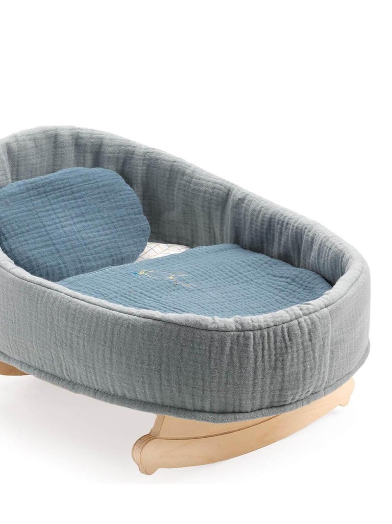 Accessoire pour poupée :  Berceau à bascule Blue Dream N/A - Kiabi