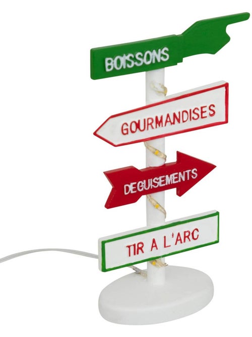 Accessoire village panneau lumineux fête foraine 4 led - Kiabi