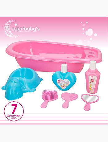 Accessoires de jouets pour bébés avec baignoire colorbaby's