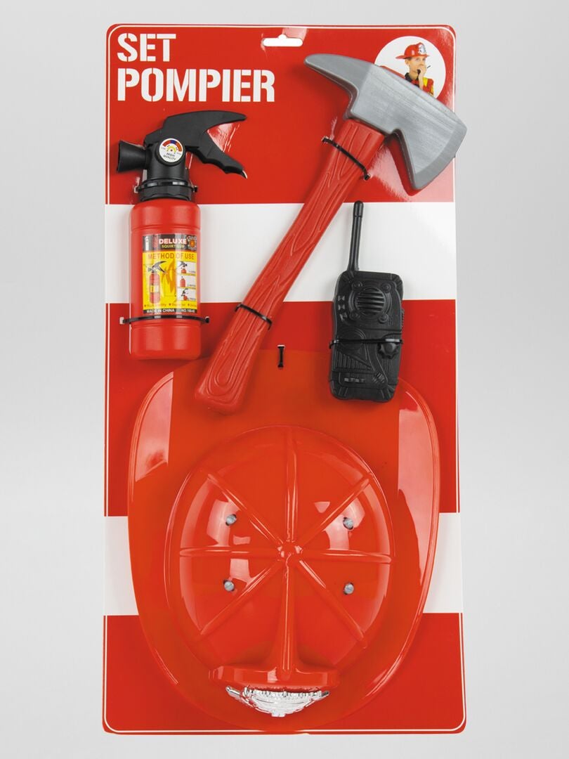 Accessoires de pompier - Déguisement rouge - Kiabi