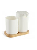 Accessoires de salle de bain pour savon et brosse à dents BATHROOM Blanc - Kiabi