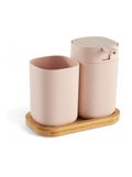 Accessoires de salle de bain pour savon et brosse à dents BATHROOM Rose - Kiabi